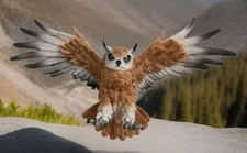 Wandfigur Eule Skulptur Kautz