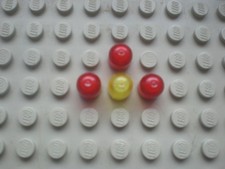 4x LEGO Lichtkappe transparent 4770 gelb rot