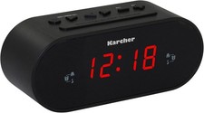 Karcher UR 1030 Uhrenradio Schwarz PLL Radio Dual Alarm dimmbar