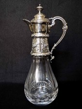 KRISTALLKARAFFE + SILBER 800 +