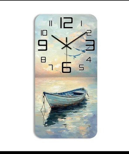 Wanduhr meer boot dcf - wanduhr,