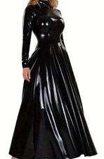 Lack Kleid Lang Gr.XL Maxi