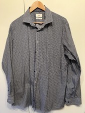  BRAX Herren langarm Hemd HAROLD Hi Flex blau weiß gemustert 25729