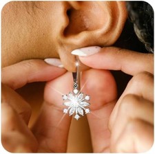 Schneeflocken Ohrringe Silber