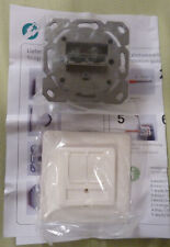 Netzwerkdose Unterputz Cat 6A ClassEa 500MHz 2-Port geschirmt