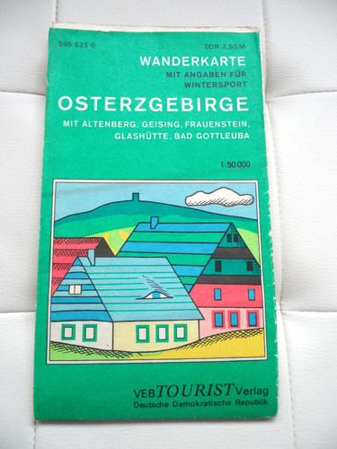 Ddr alte wanderkarte - ddr,