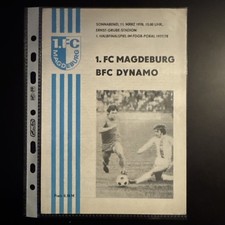 FDGB Pokal 1. FC Magdeburg - Berliner FC Dynamo 11.3.1978