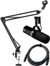 Shure SM7dB Dynamisch Gesangsmikrofon XLR Set Niere Mikrofonarm Mikrofonkabel 5m