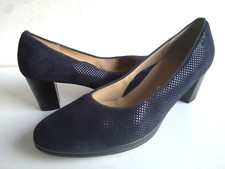 Damen Schuhe Pumps ARA High Soft Orly midnight Gr 38,5 UK 5,5 dunkel blau Leder