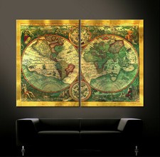 OLD WORLD Weltkarte Bild