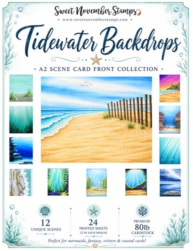 Sweet november stamps card - a2,