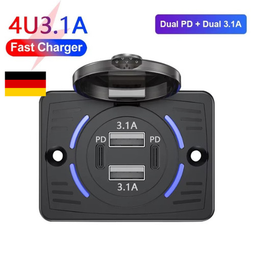 12v usb auto kfz - 12v, qc