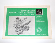 NVA Prospekt Berufsbild Unteroffizier Grenztruppen 1975 Militärverlag DDR
