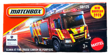 Matchbox Scania XT Fire Truck Feuerwehr LKW 58/125 Power Grabs 1:64 Modellauto