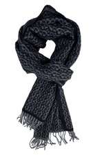 Wollschal mit Jacquard Muster
