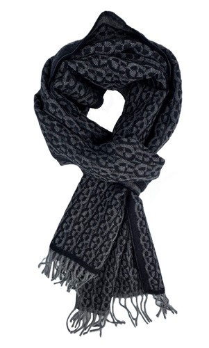 Wollschal mit jacquard - wollschal, muster