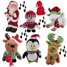 Happy People Tanzende Singende Weihnachts-Figur Laufende Musik Weihnachtslieder