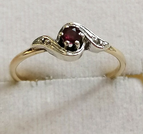 Goldring bicolor gelb - bicolor, gelb-weiß