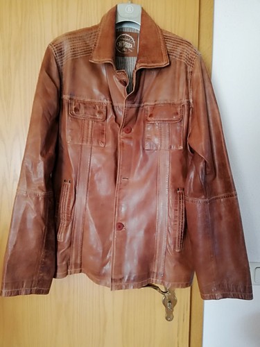 Herren lederjacke chevirex - lederjacke, 52