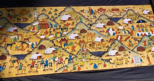 Mongolische ledermalerei 150 - mongolische,