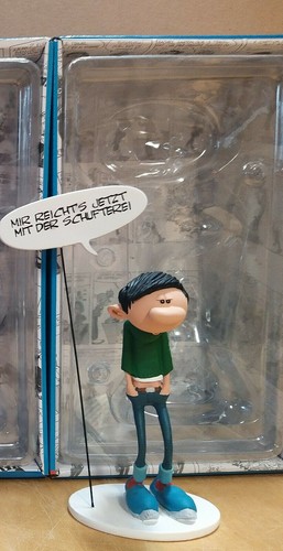 Gaston lagaffe mit schild - schild, mir