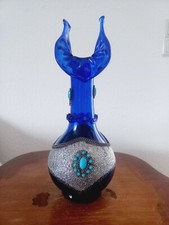 Marokkanische glas metall vase - marokkanische,
