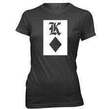 Lustiges T-Shirt King Of Diamonds Spielkarten Damen Frauen