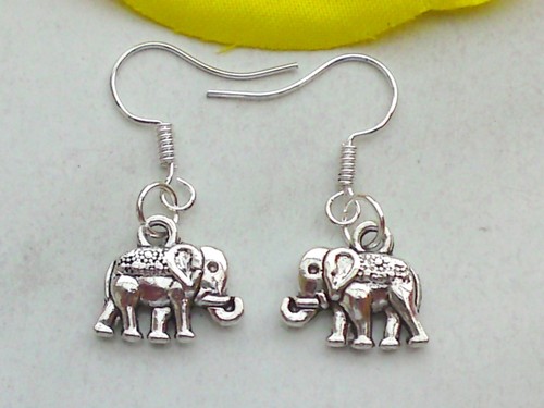 Ohrringe elefant hänger - elefant, mit