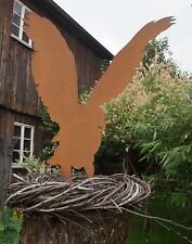 Edelrost Adler für Baumstamm