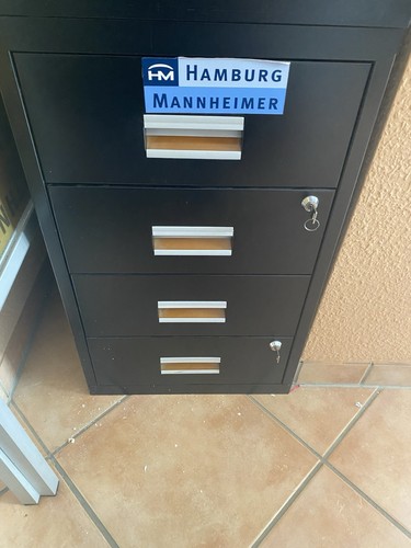 Schwarzer aktenschrank aus - schwarzer,