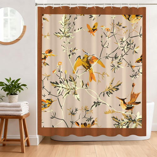 Vintage duschvorhang 180x180 - vintage,