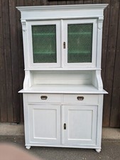 Küchenschrank Jugendstil Küchenbuffet Anrichte Bleiverfassung 1900 Kiefer 