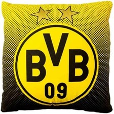 BVB Borussia Dortmund Kissen mit Logo BVB Logo Punkteverlauf Fussball Fanartikel