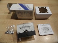 Acrometer 60 Alcron Drehspul Einbaumeßinstrument mit Spiegelskala  0-30 V.A