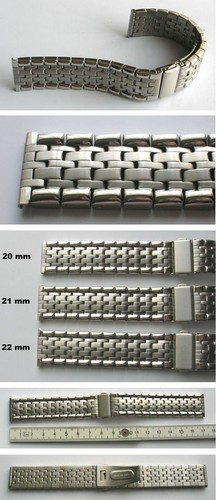 Edelstahluhrband mit - edelstahluhrband,