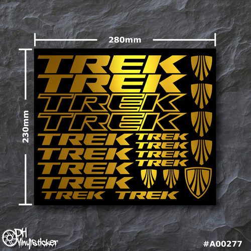 Trek stickersatz gold - gold, |