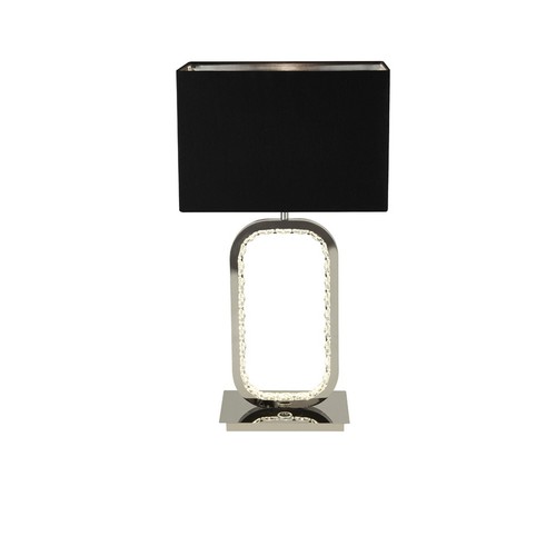 Chrom tischlampe mit e27 - chrom,