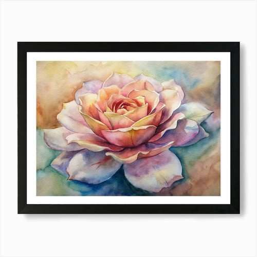 Rose aquarell gemälde - rose,