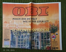 alte Werbung Prospekt OBI 2001, KW18 - Baumarkt: "Schöner sparen"-Biber-Sammler