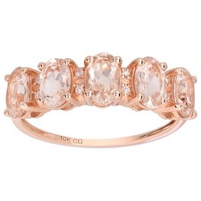 10k Solid Rose Gold 5-Stone