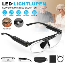 300% Lupenbrille mit Licht LED