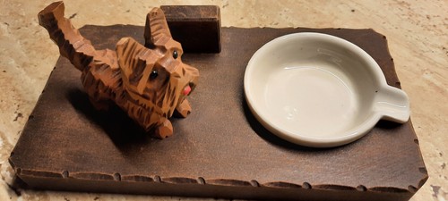 Aschenbecher holz geschn - aschenbecher, m.