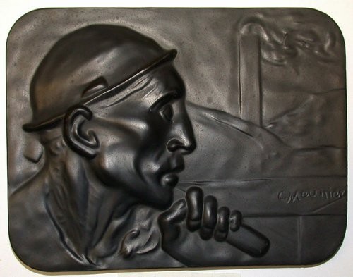 Kohlekeramik keramik relief - keramik,