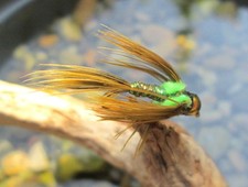 Gilchrist Fliegen. 3 x Goldkopfnymphen OLIVE TWINKLE. Auswahl von Größen