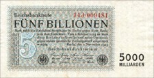 R.127c 5 Billionen Mark 1923