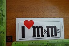 Alter Aufkleber Naschen Schokolinsen Schokobons M&M'S