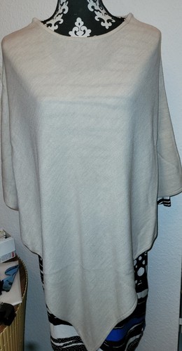 Damen poncho überwurf beige - Überwurf,