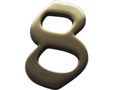Hausnummer Bronze satiniert "8" 120 mm