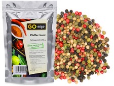 0,25Kg Bunter Pfeffer 250g Pfefferkörner bunt ganz Premium Qualität