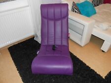 Soundchair Gaming Spielsessel Soundsessel Music Rocker lila violett gebraucht